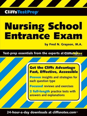 cover image of CliffsTestPrep Nursing School Entrance Exam